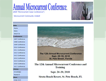 Tablet Screenshot of microcurrentconference.org
